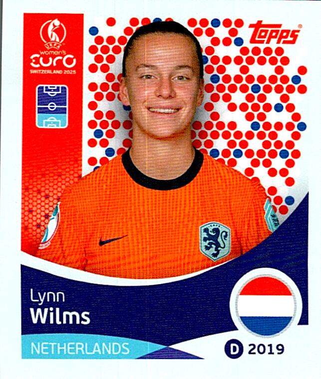 TOPPS WOMEN´S EURO SWITZERLAND 2025 LYNN WILMS Nº290
