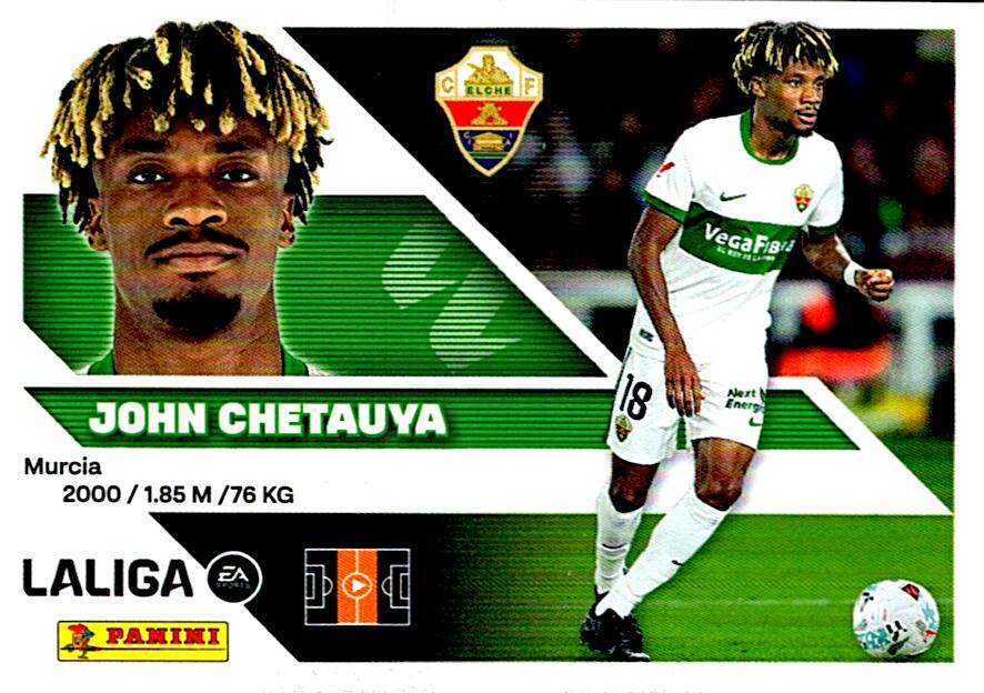 LIGA ESTE 2026/2027  ELCHE JHON CHETAUYA CF Nº13B