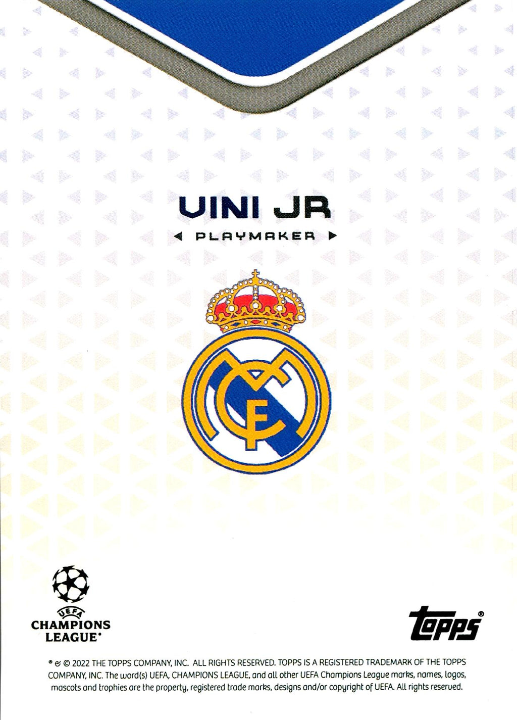 TOPPS UCL 2022/2023 VINI JR PLAYMAKER