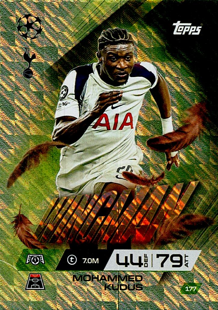 TOPPS MATCH ATTAX EXTRA 2025/26 MOHAMMED KUDUS WINGMAN Nº177