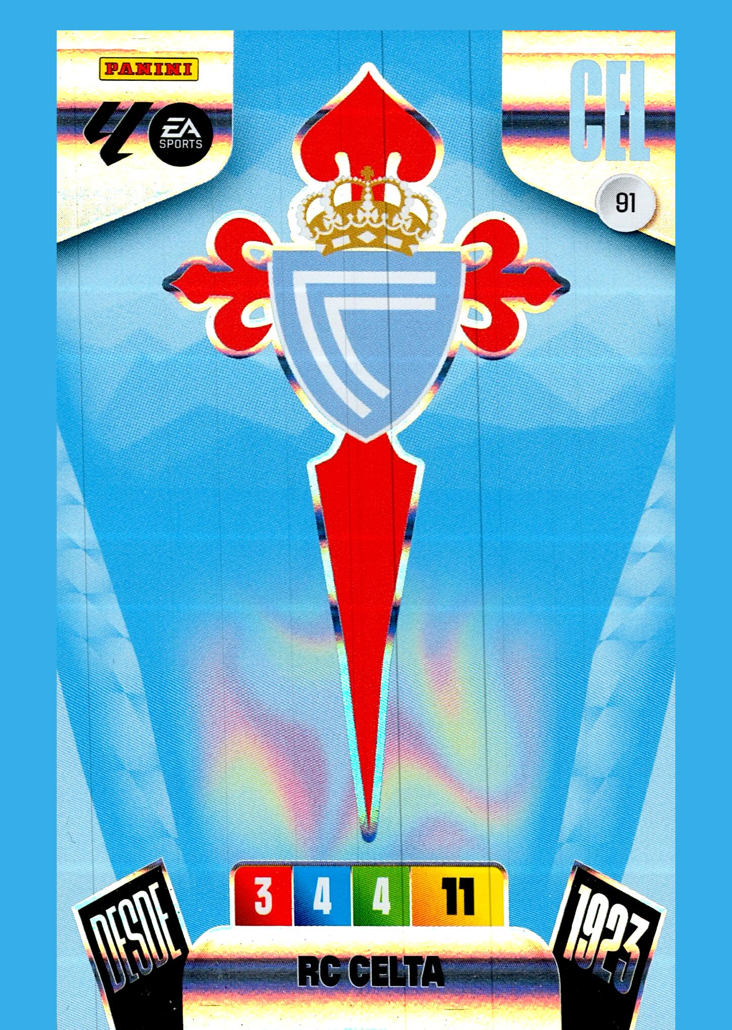 ADRENALYN LA LIGA 2025/2026 ESCUDO RC CELTA Nº91
