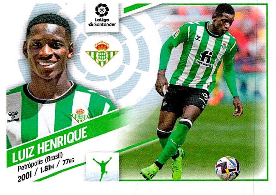 Cromo Liga Este 2022/2023 LUIZ HENRIQUE ULTIMO FICHAJE Nº8 SEGUNDA EDICION