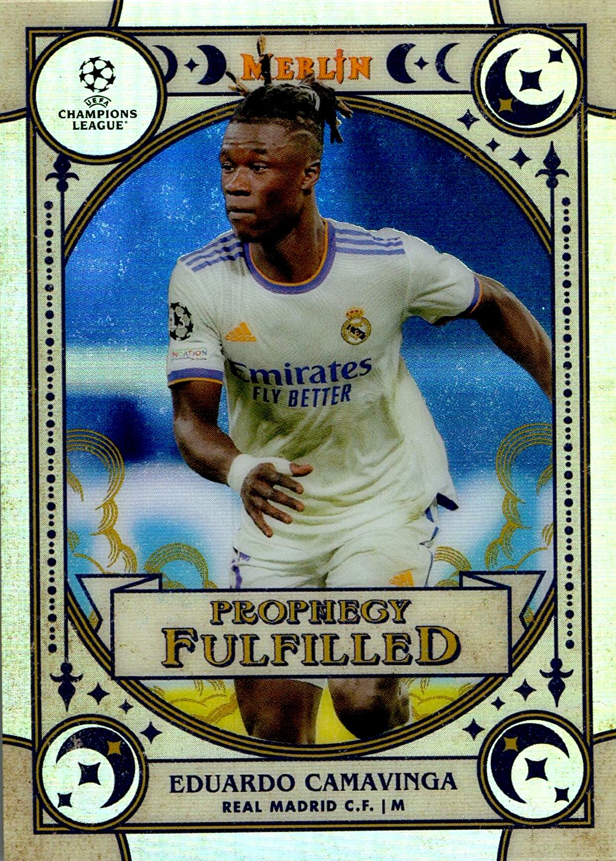TOPPS MERLIN UEFA CHAMPIONS LEAGUE 2021/2022 - CAMAVINGA Nº12 PROPHEGY FULFILLED