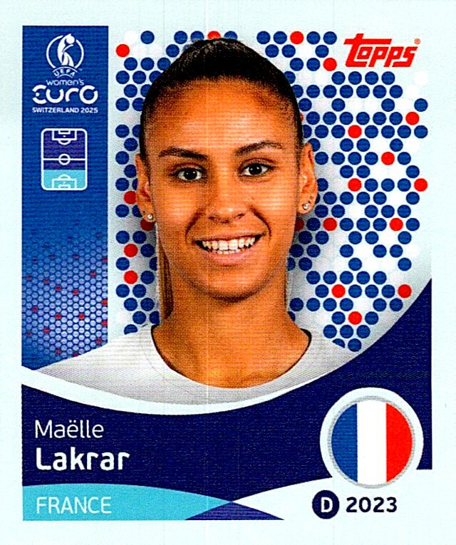 TOPPS WOMEN´S EURO SWITZERLAND 2025 MAËLLE LAKRAR Nº243