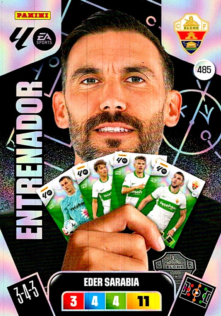 ADRENALYN LA LIGA 2025/2026 EDER SARABIA ENTRENADOR Nº485