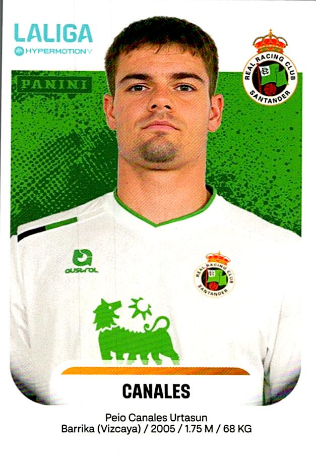 LALIGA HYPERMOTION 2025-26 CANALES RACING DE SANTANDER Nº337B