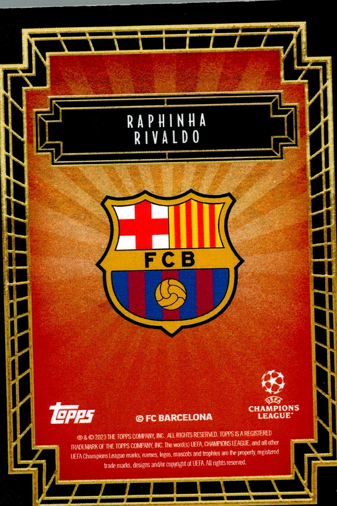 TOPPS DECO 2023/2024 RAPHINHA Y RIVALDO