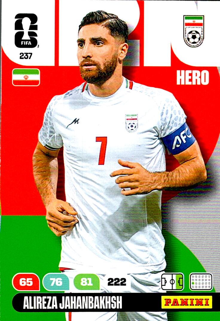 ADRENALYN WORLD CUP 2026 ALIREZA JAHANBAKHSH IRAN Nº237