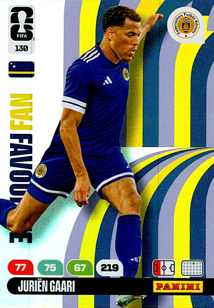 ADRENALYN WORLD CUP 2026 JURIËN GAARI CURACAO FANS FAVOURITE Nº130