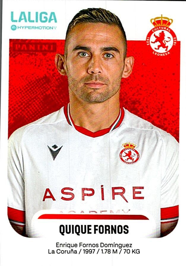 LALIGA HYPERMOTION 2025-26 QUIQUE FORNOS CULTURAL LEONESA Nº160B