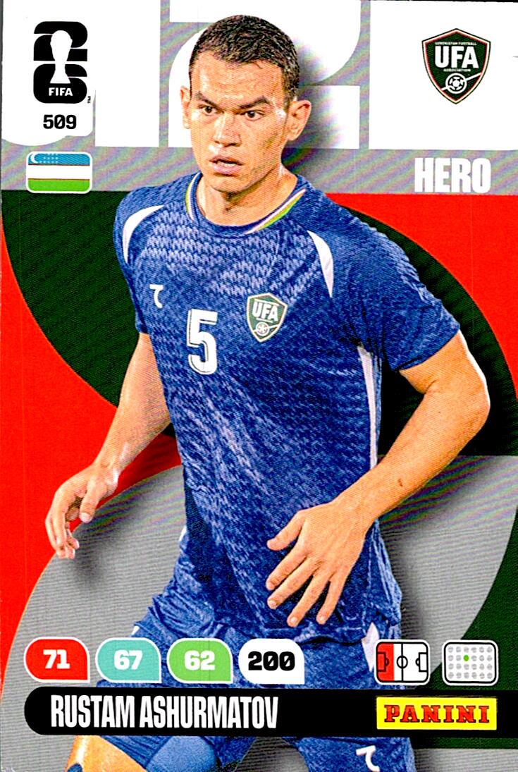 ADRENALYN WORLD CUP 2026 RUSTAM ASHURMATOV UZBEKISTAN Nº509