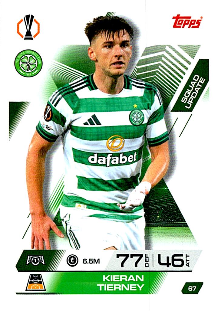 TOPPS MATCH ATTAX EXTRA 2025/26 KIERAN TIERNEY Nº67