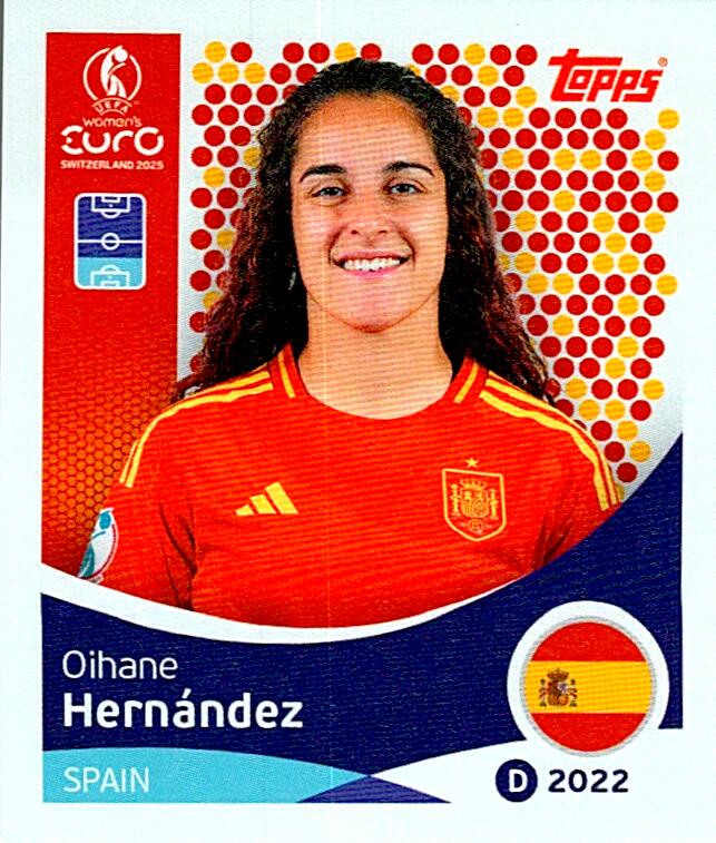 TOPPS WOMEN´S EURO SWITZERLAND 2025 OIHANE HERNÁNDEZ Nº99