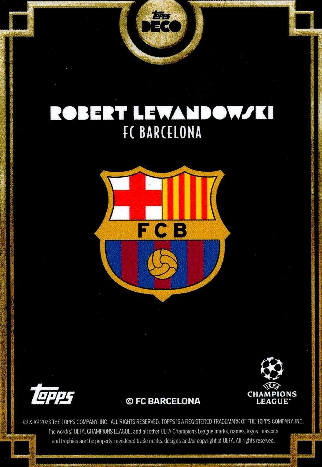 TOPPS DECO UCL 2022/2023 LEWANDOWSKI
