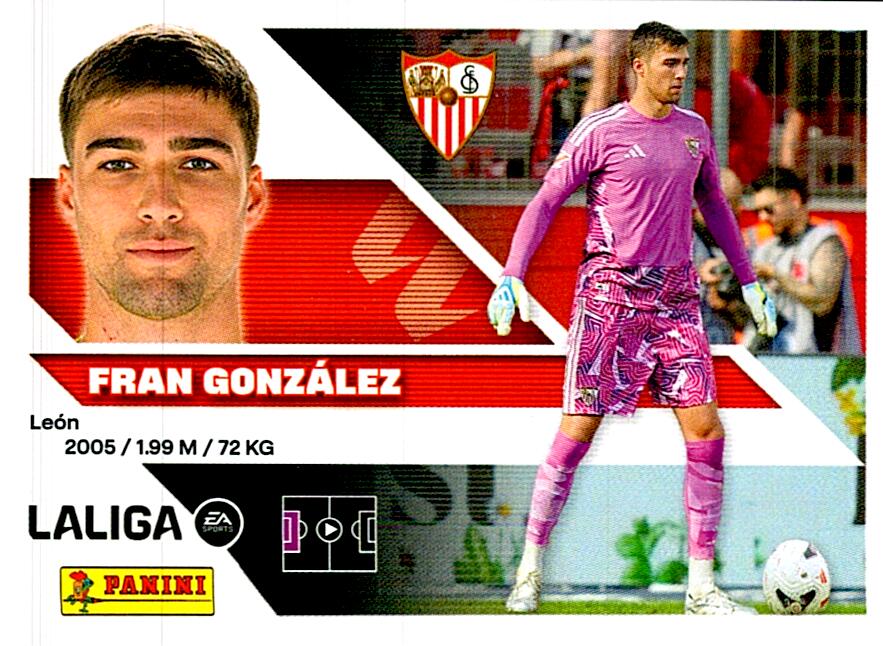 LIGA ESTE 2026/2027 FRAN GONZALEZ SEVILLA FC Nº4 TERCERA EDICION