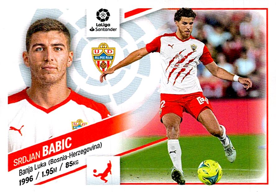 Cromo Liga Este 2022/2023 BABIC ALMERIA Nº7