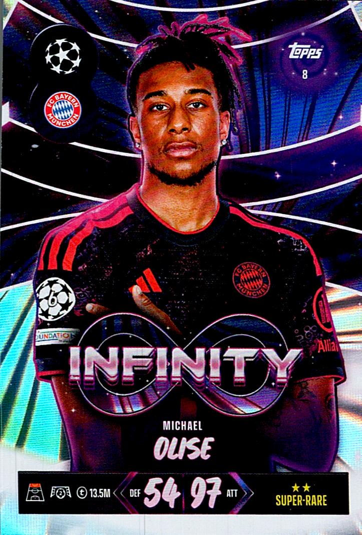 MATCH ATTAX CHAMPIONS LEAGUE 2026/2027 MICHAEL OLISE INFINITY Nº8