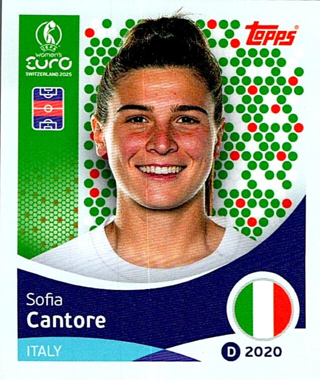 TOPPS WOMEN´S EURO SWITZERLAND 2025 SOFIA CANTORE Nº148
