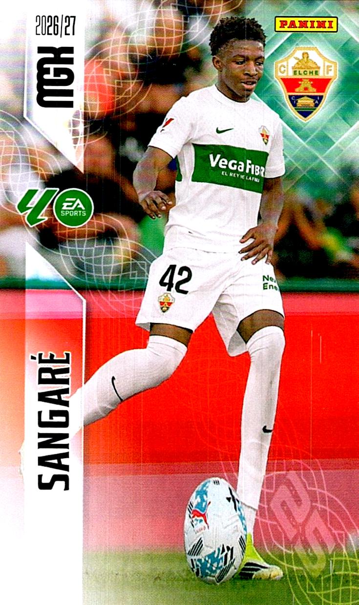 MEGACRACKS 2026/2027 SANGARE ELCHE CF Nº148 SEGUNDA EDICION