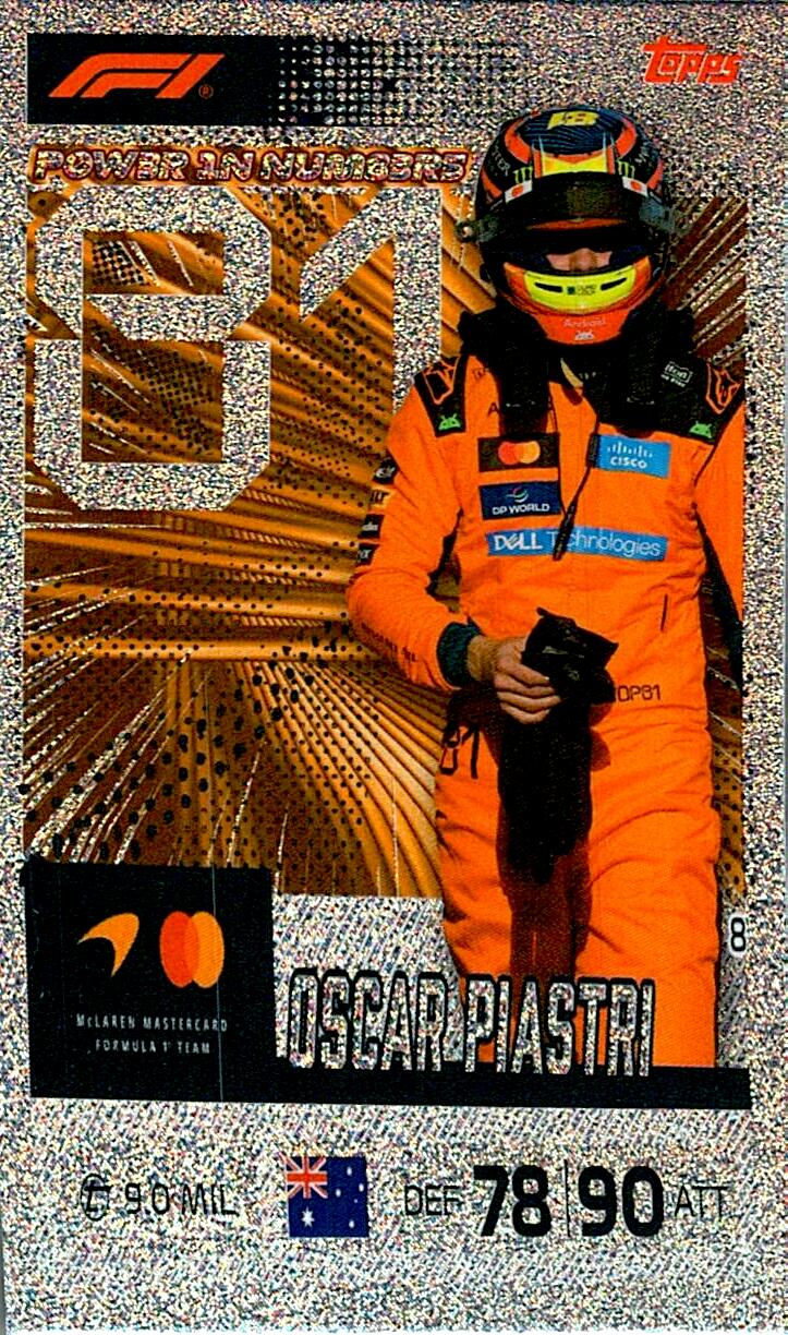 TURBO ATTAX FORMULA 1 2026 OSCAR PIASTRI Nº8