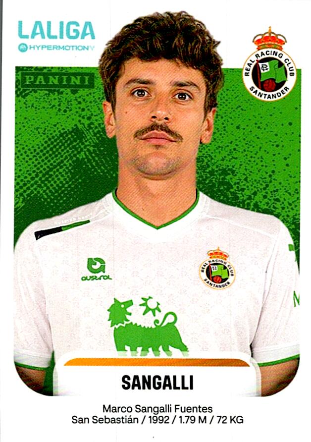 LALIGA HYPERMOTION 2025-26 SANGALLI RACING DE SANTANDER Nº338
