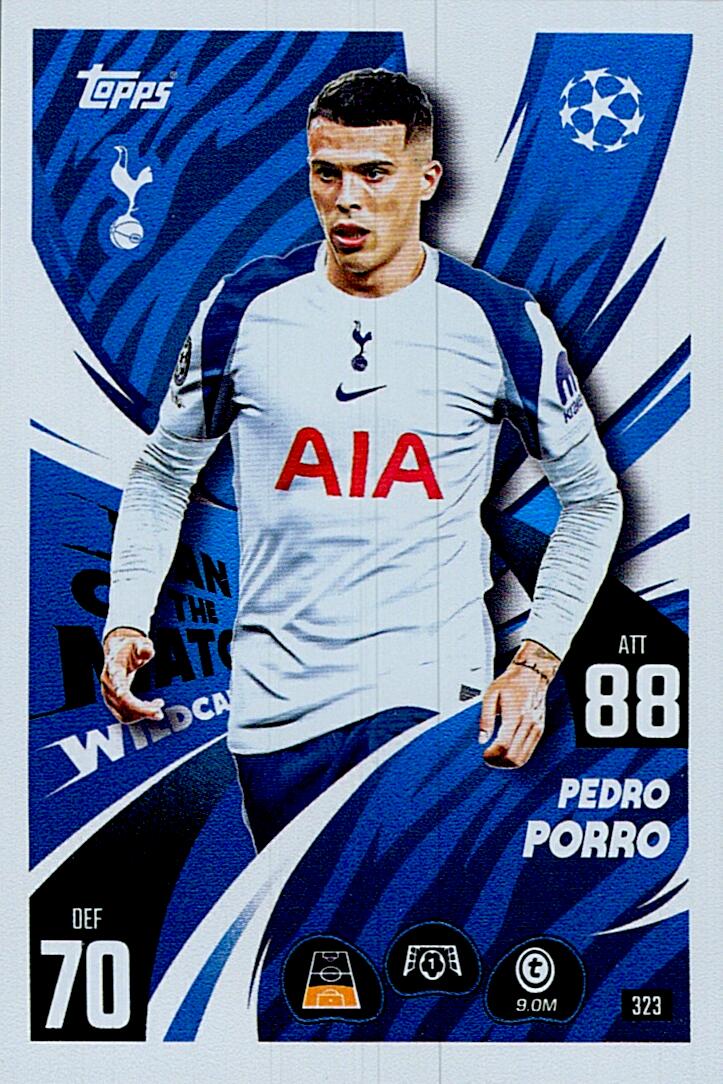 MATCH ATTAX CHAMPIONS LEAGUE 2025/2026 PEDRO PORRO MAN OF THE MATCH Nº323