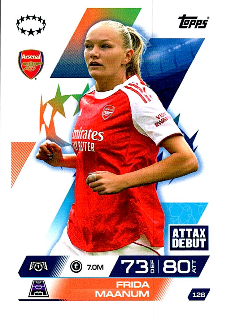 TOPPS MATCH ATTAX EXTRA 2025/26 FRIDA MAANUM Nº128