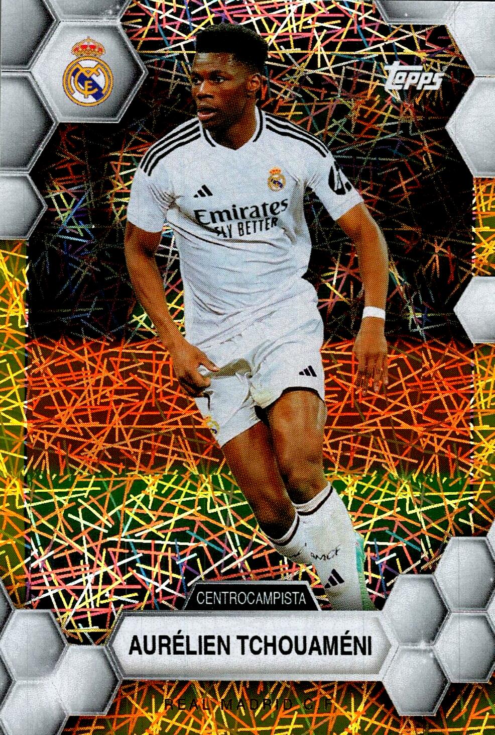 FAN SET REAL MADRID 2024/25 AURELIEN TCHOUAMENI ELECTRIC PARALLEL Nº9