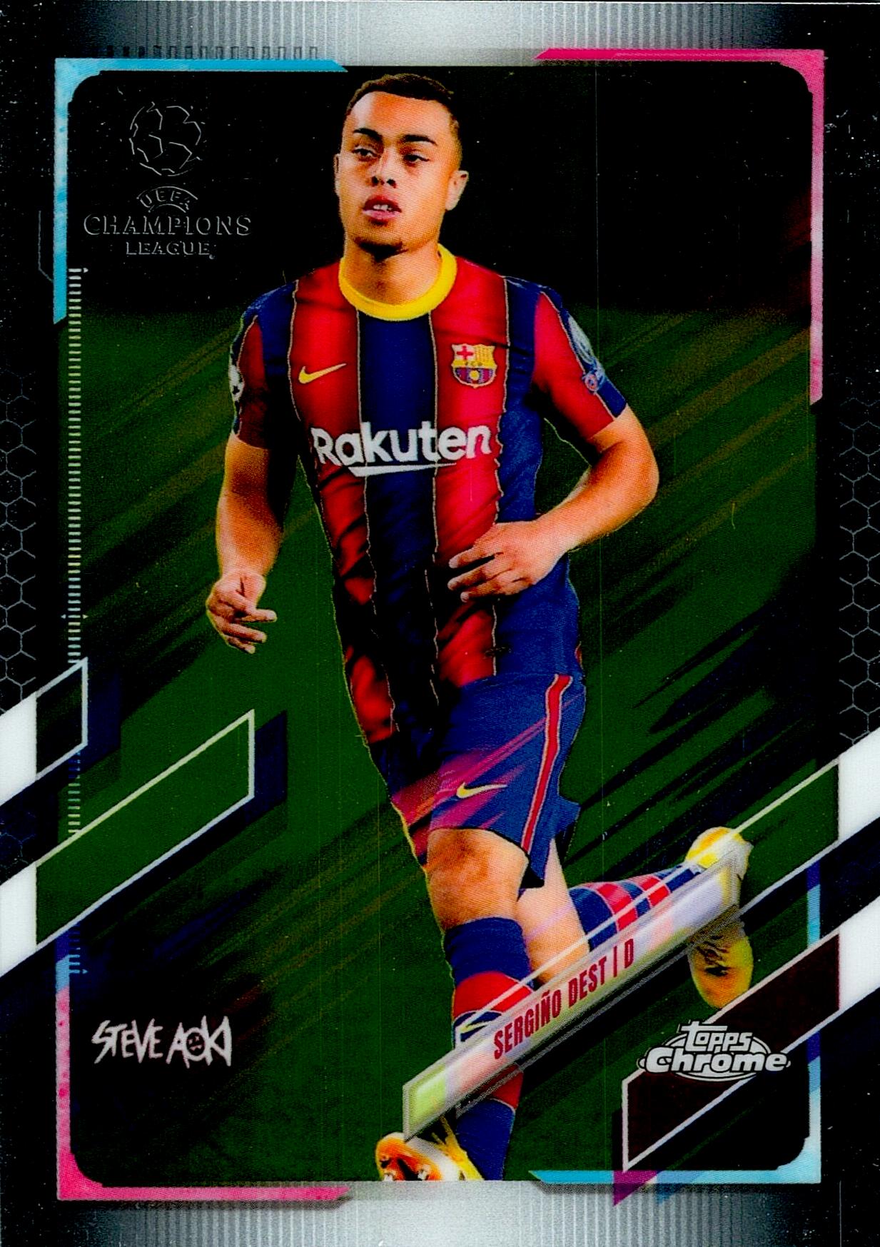 TOPPS UEFA CHAMPIONS LEAGUE 2020/2021 SERGIÑO DEST STEVE AOKI Nº8
