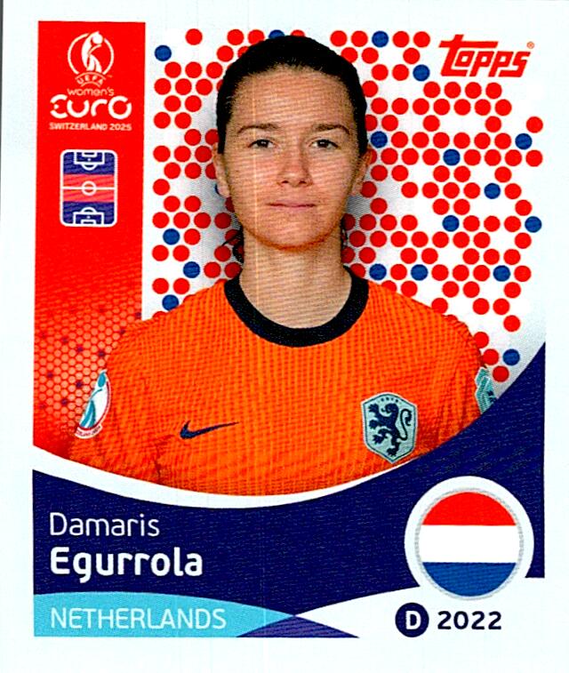 TOPPS WOMEN´S EURO SWITZERLAND 2025 DAMARIS EGURROLA Nº292