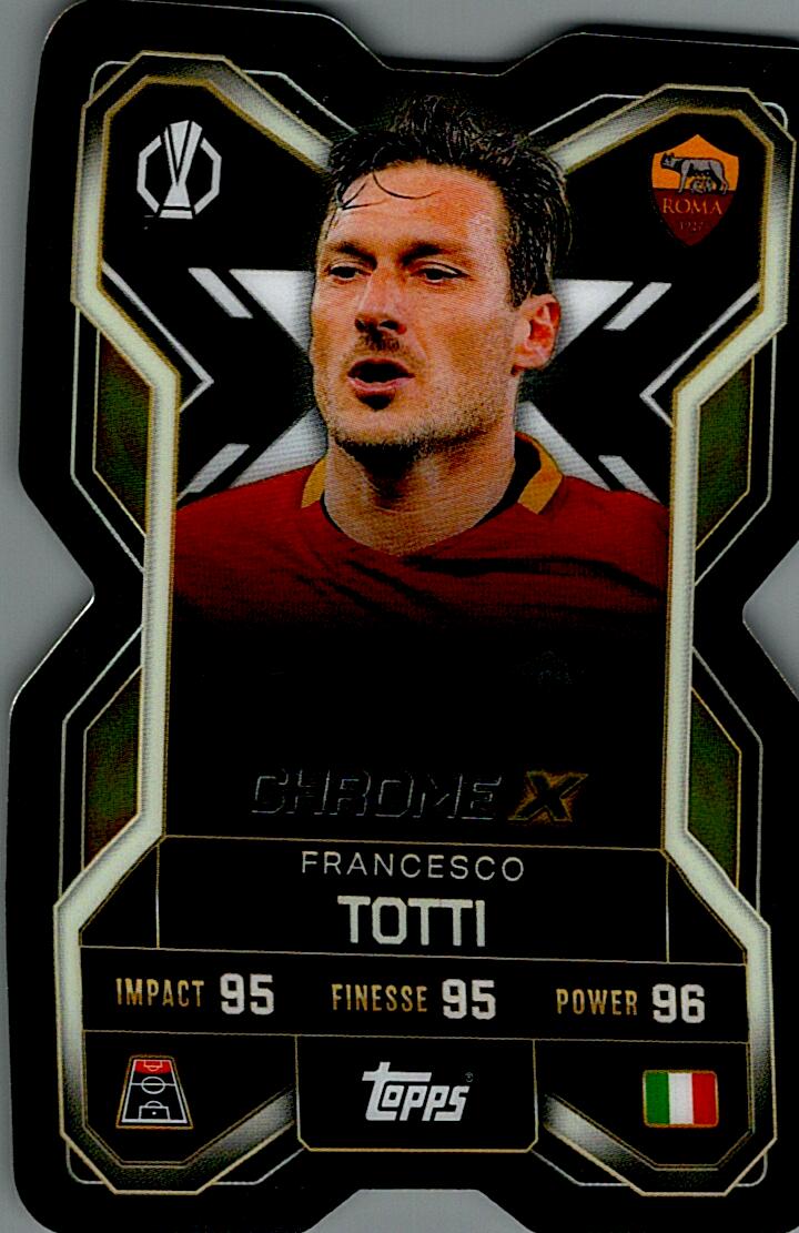 TOPPS MATCH ATTAX EXTRA 2025/26 FRANCESCO TOTTI CHROME X NºCX8