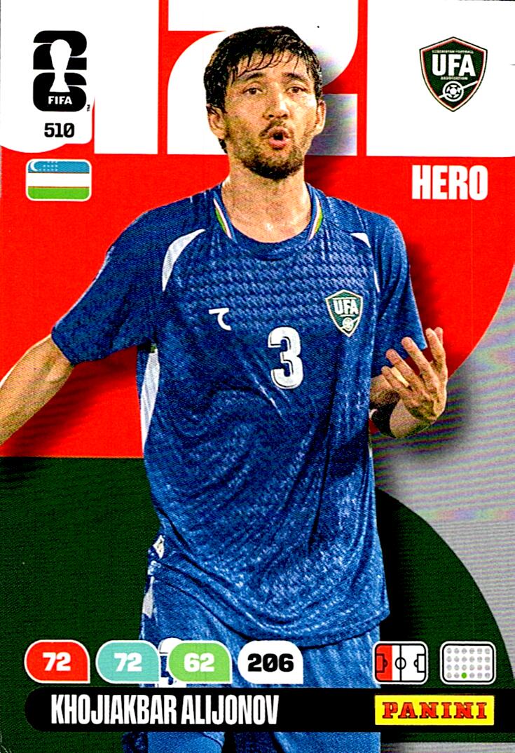 ADRENALYN WORLD CUP 2026 KHOJIAKBAR ALIJONOV UZBEKISTAN Nº510