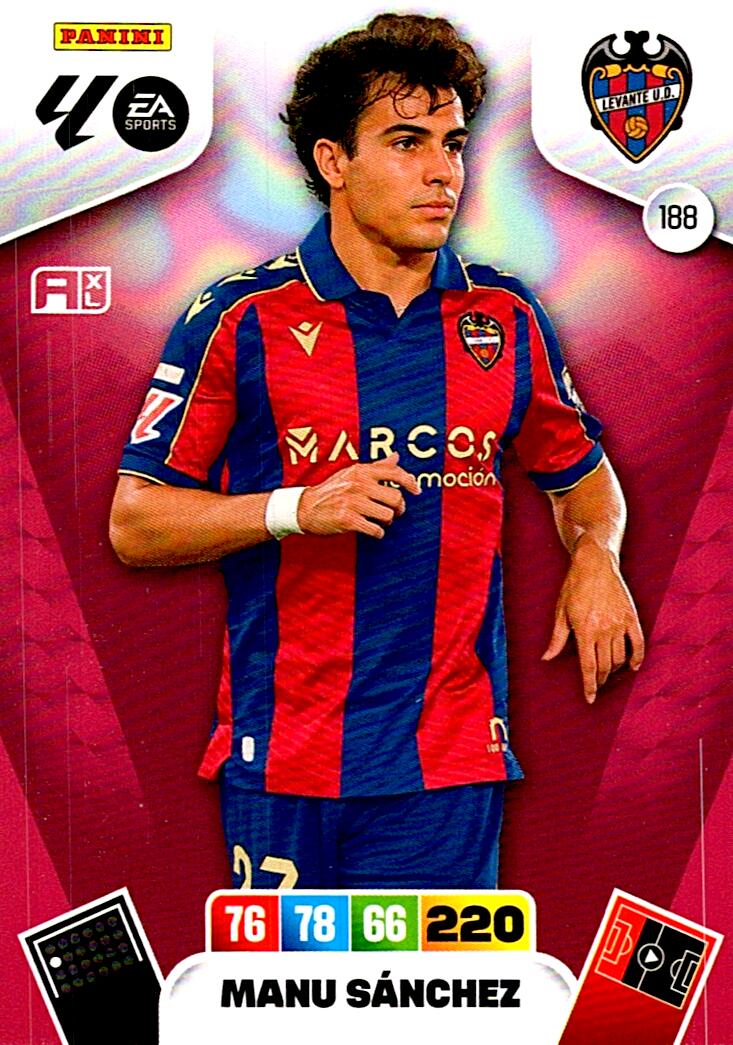 ADRENALYN LA LIGA 2025/2026 MANU SANCHEZ LEVANTE UD Nº188