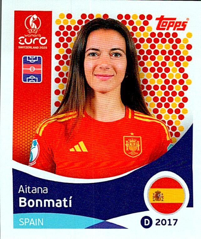 TOPPS WOMEN´S EURO SWITZERLAND 2025 AITANA BONMATÍ Nº101