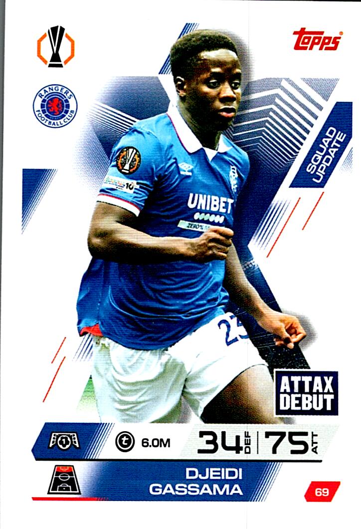TOPPS MATCH ATTAX EXTRA 2025/26 DJEIDI GASSAMA Nº69