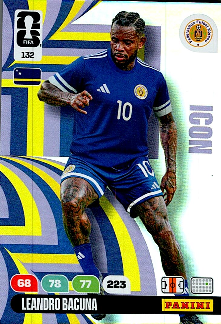 ADRENALYN WORLD CUP 2026 LEANDRO BACUNA CURACAO ICON Nº132