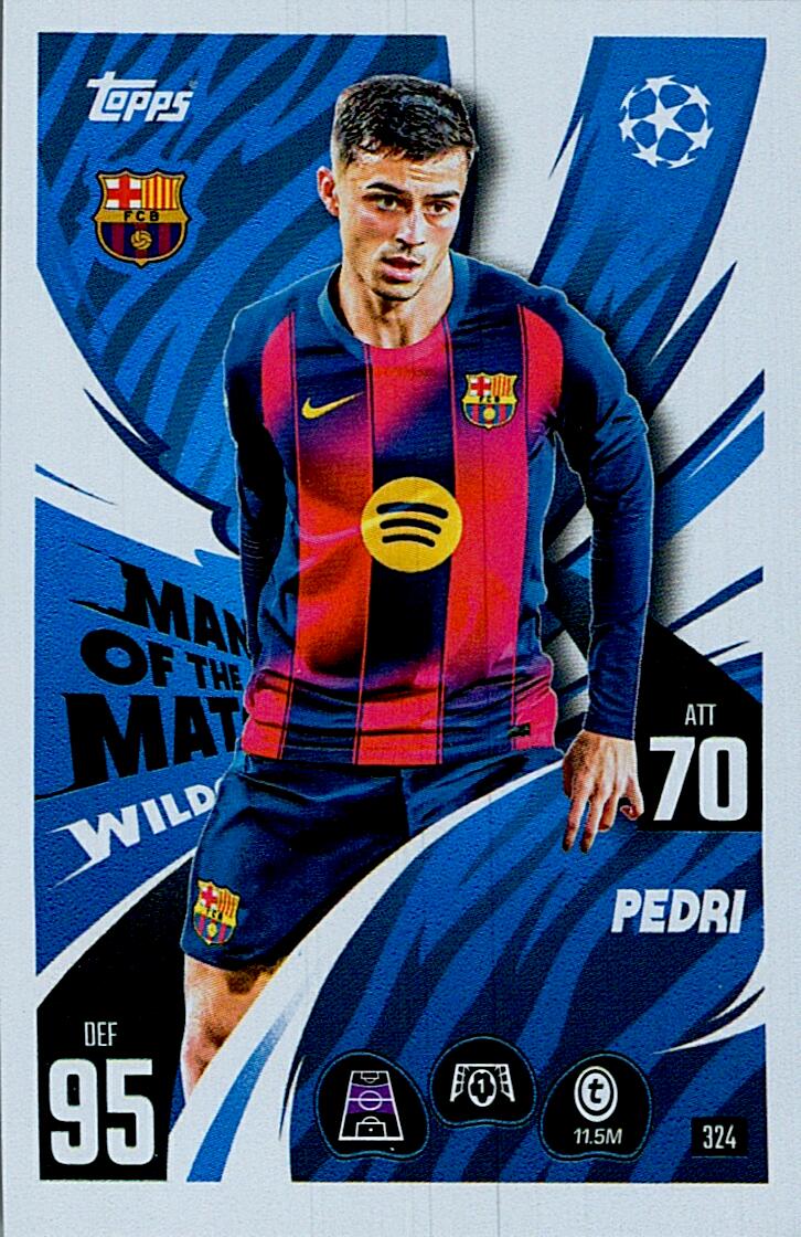 MATCH ATTAX CHAMPIONS LEAGUE 2025/2026 PEDRI MAN OF THE MATCH Nº324