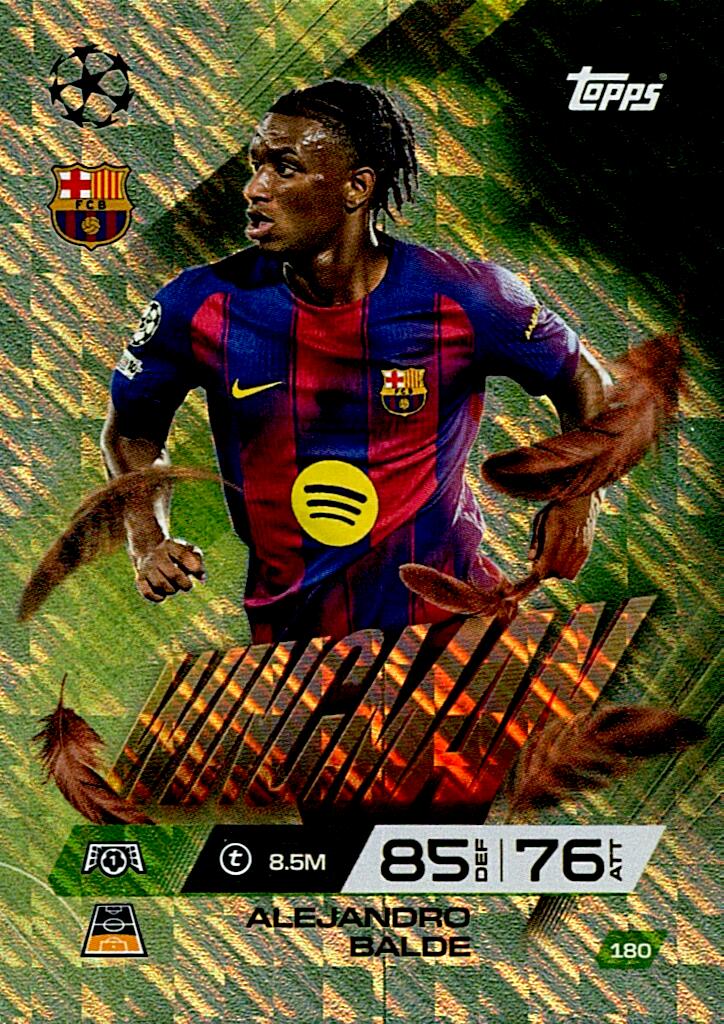 TOPPS MATCH ATTAX EXTRA 2025/26 ALEJANDRO BALDE WINGMAN Nº180