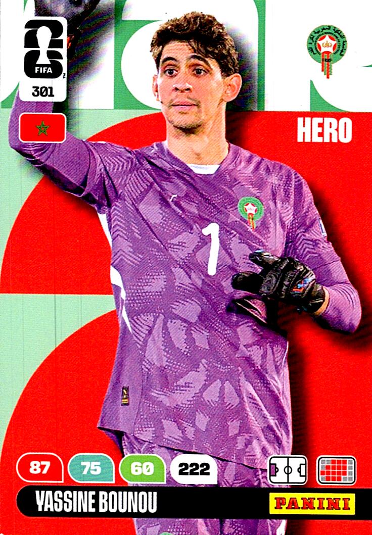 ADRENALYN WORLD CUP 2026 YASSINE BOUNOU MOROCCO Nº301