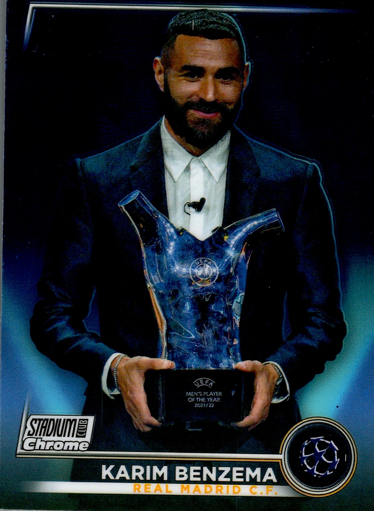 TOPPS STADIUM CHROME 2022/2023 BENZEMA Nº3