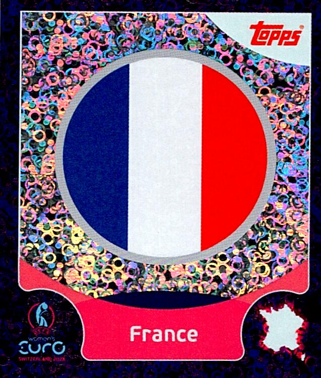 TOPPS WOMEN´S EURO SWITZERLAND 2025 ESCUDO FRANCE Nº9