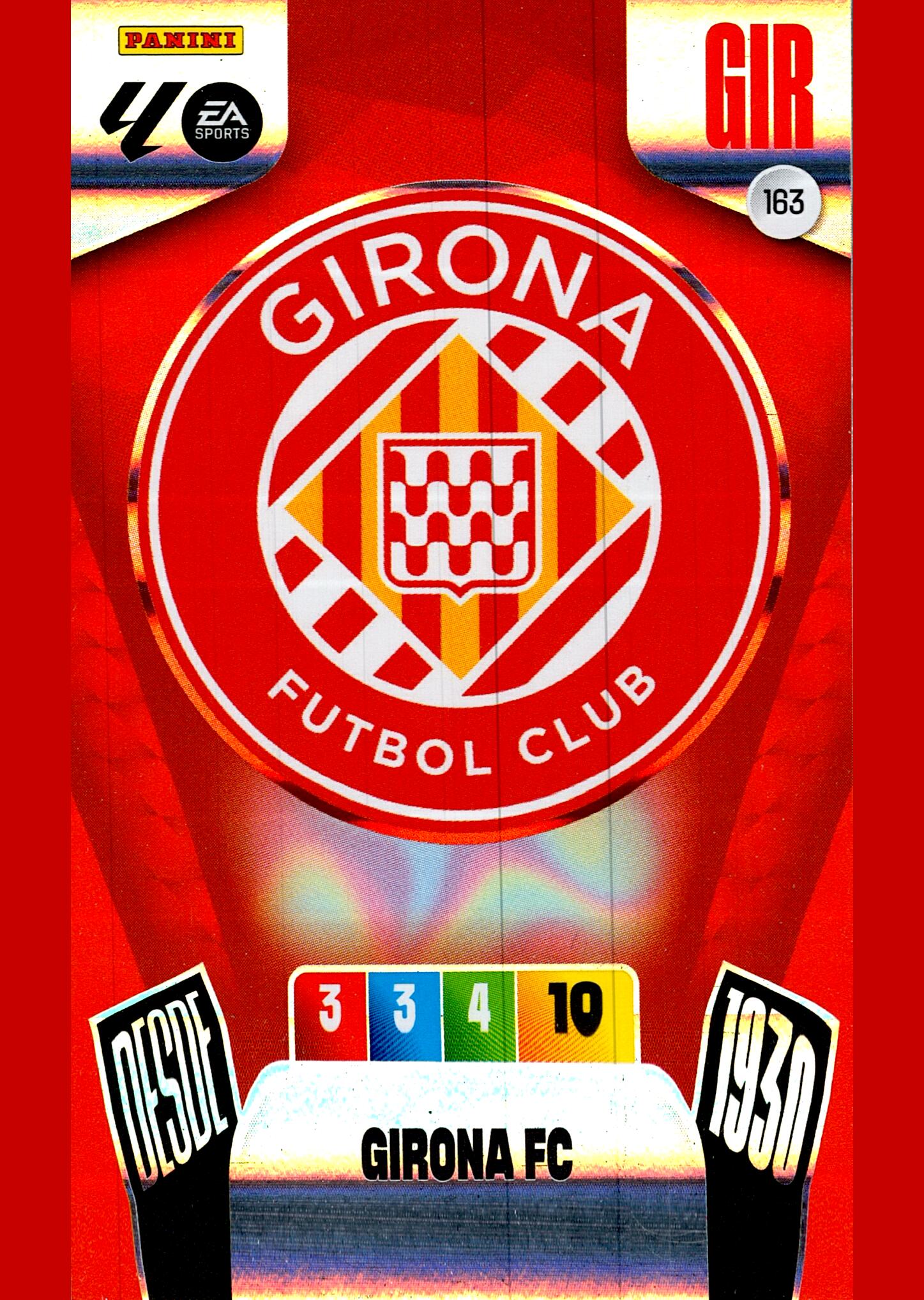 ADRENALYN LA LIGA 2025/2026 ESCUDO GIRONA FC CF Nº163