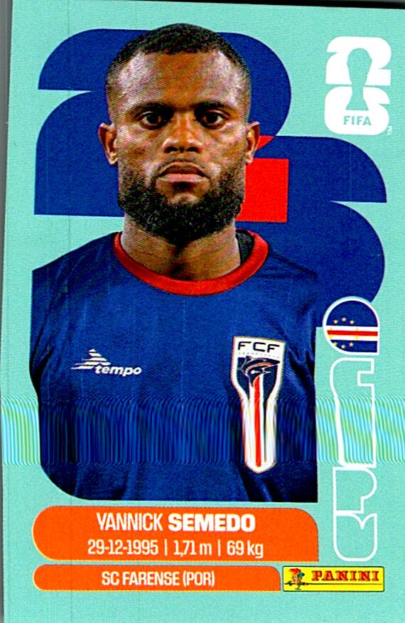 STICKERS FIFA WORLD CUP 2026 YANNICK SEMEDO NºCPV 9