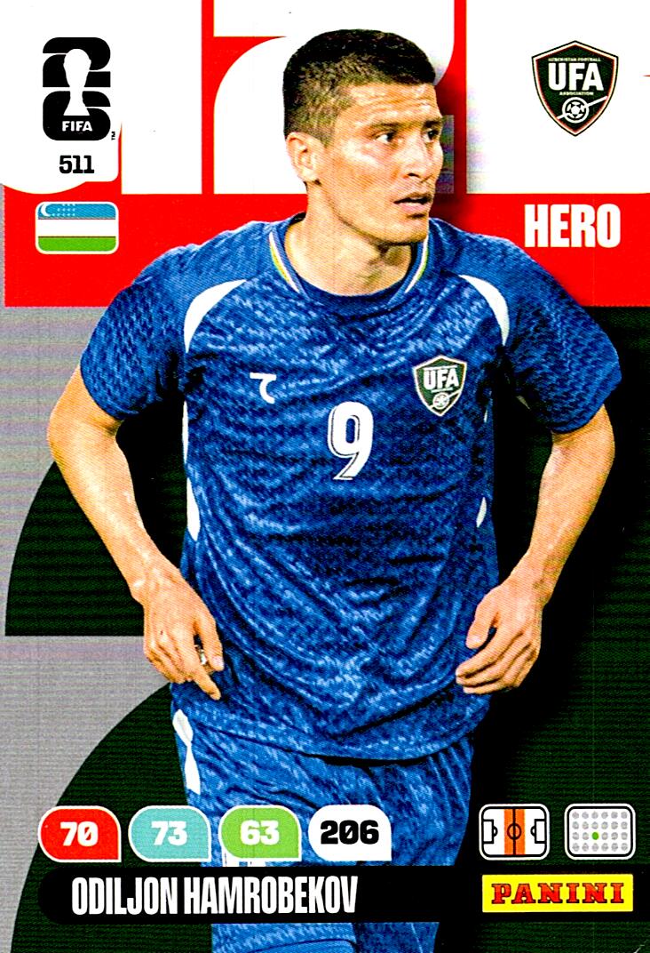 ADRENALYN WORLD CUP 2026 ODILJON HAMROBEKOV UZBEKISTAN Nº511
