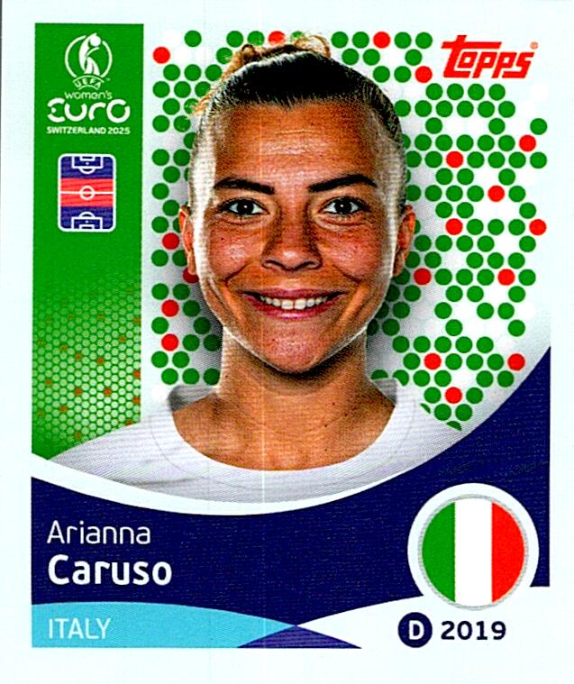 TOPPS WOMEN´S EURO SWITZERLAND 2025 ARIANNA CARUSO Nº149