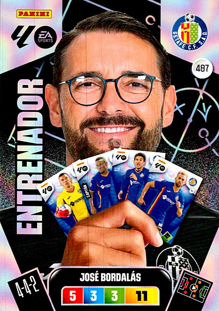 ADRENALYN LA LIGA 2025/2026 JOSE BORDALAS ENTRENADOR Nº487