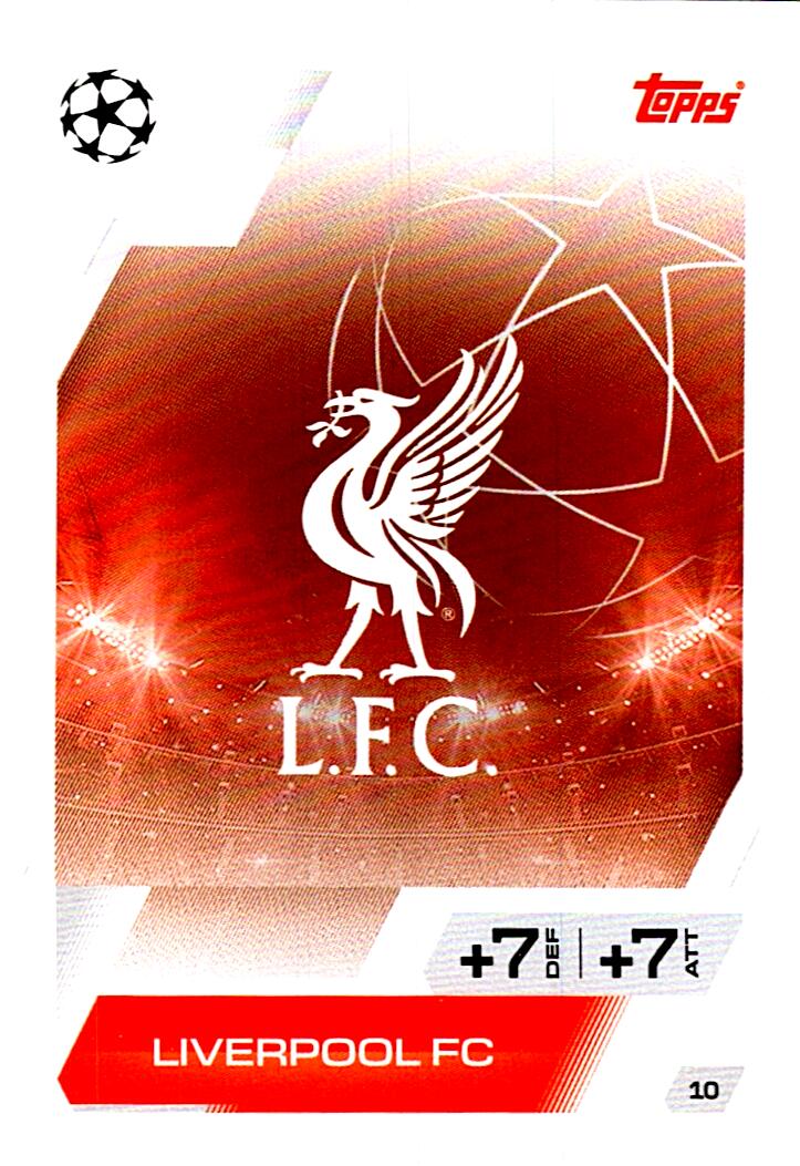 MATCH ATTAX CHAMPIONS LEAGUE 2025/2026 ESCUDO LIVERPOOL FC Nº10