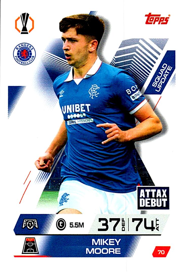 TOPPS MATCH ATTAX EXTRA 2025/26 MIKEY MOORE Nº70