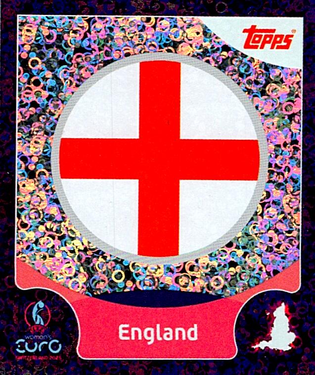 TOPPS WOMEN´S EURO SWITZERLAND 2025 ESCUDO ENGLAND Nº10