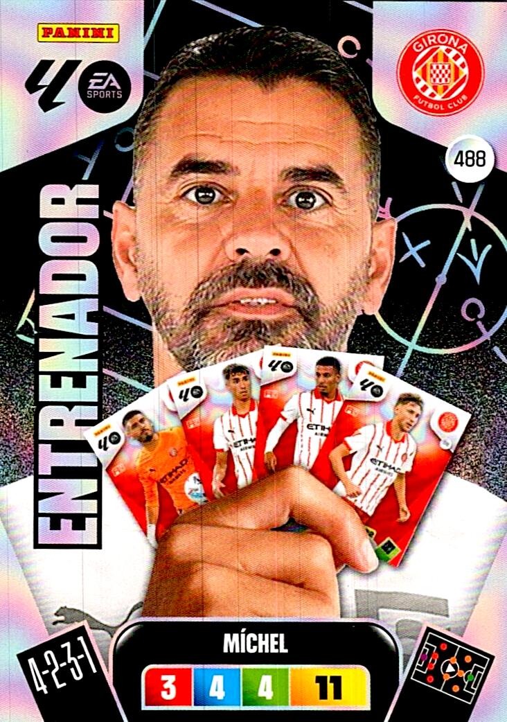 ADRENALYN LA LIGA 2025/2026 MICHEL ENTRENADOR Nº488